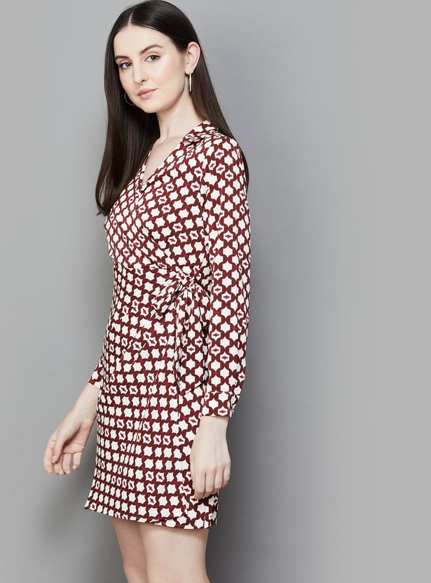 VAN HEUSEN Printed Wrap Dress