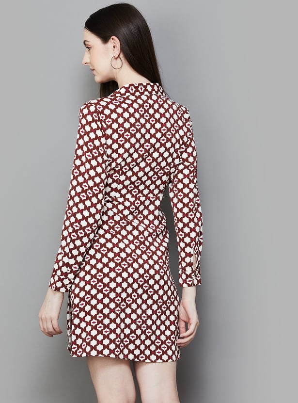 VAN HEUSEN Printed Wrap Dress