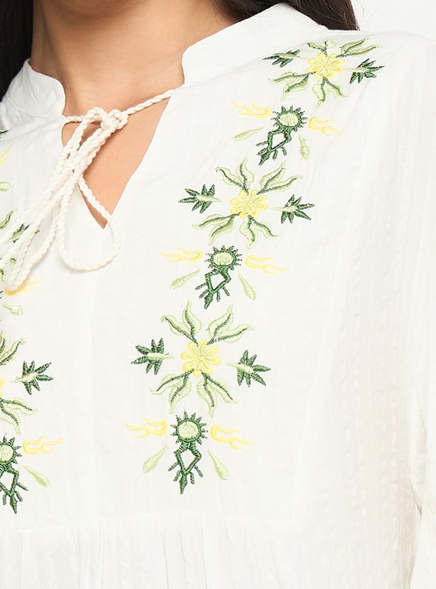 MADAME Floral Print A-line Dress
