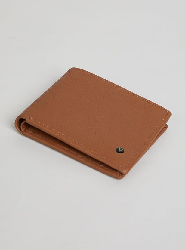 VAN HEUSEN Solid Bi-Fold Leather Wallet