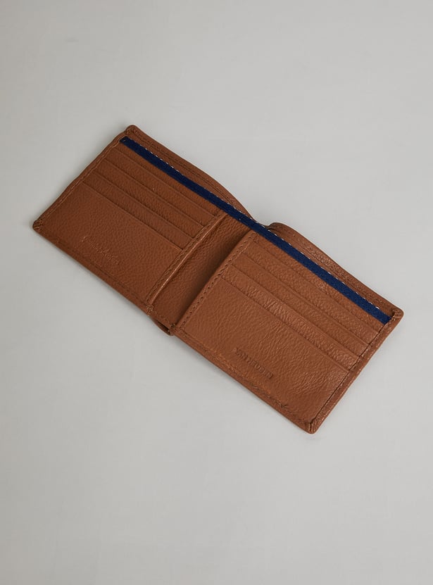 VAN HEUSEN Solid Bi-Fold Leather Wallet