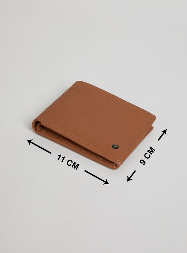 VAN HEUSEN Solid Bi-Fold Leather Wallet
