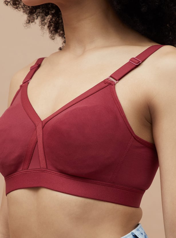 GINGER Solid Non-Padded Non-Wired Bra