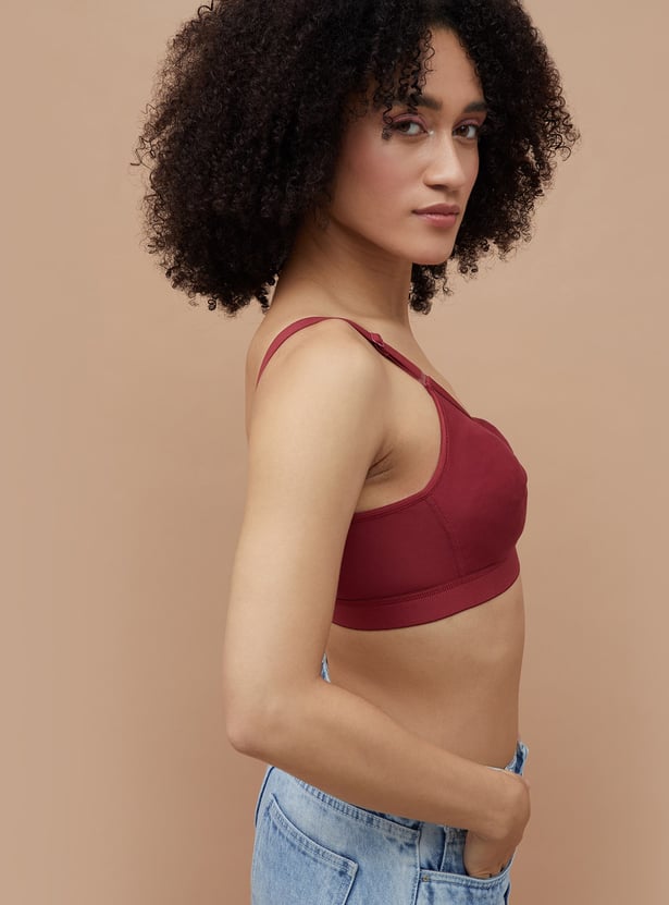 GINGER Solid Non-Padded Non-Wired Bra