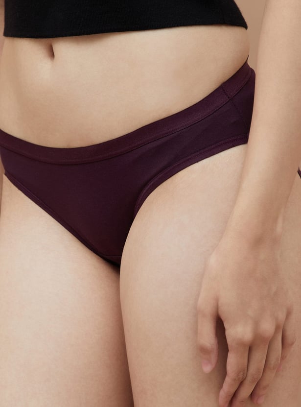 GINGER Solid Bikini Panties - Pack of 3