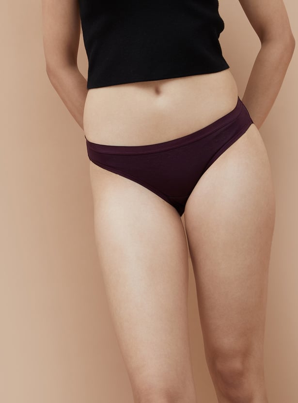 GINGER Solid Bikini Panties - Pack of 3
