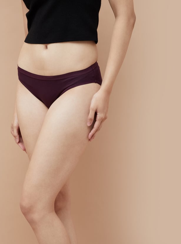 GINGER Solid Bikini Panties - Pack of 3