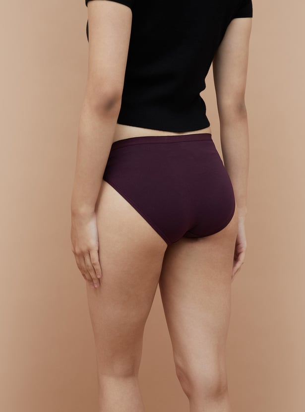 GINGER Solid Bikini Panties - Pack of 3