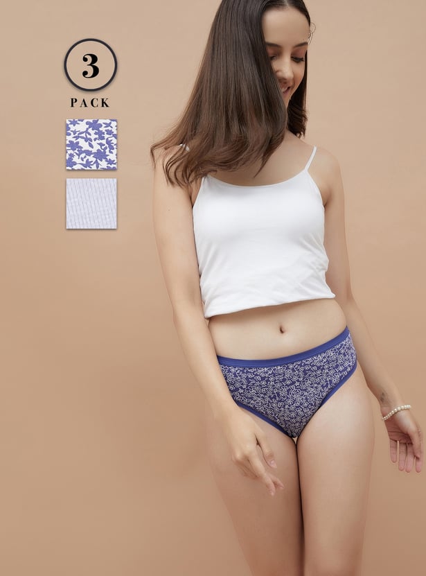 GINGER Assorted Hipster Panties - Pack of 3