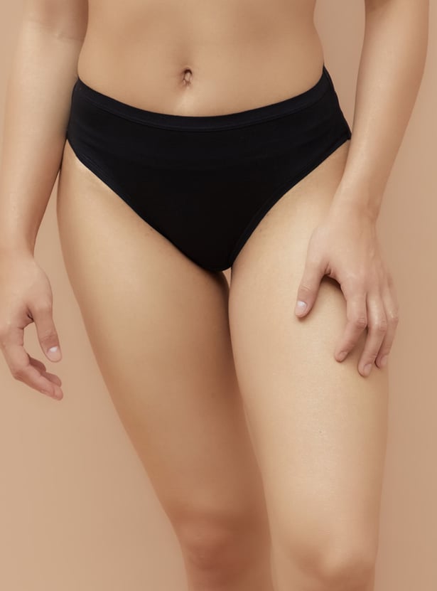 GINGER Solid Hipster Panties - Pack of 3