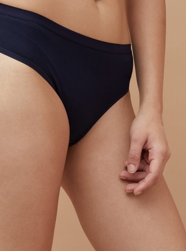 GINGER Solid Hipster Panties - Pack of 3