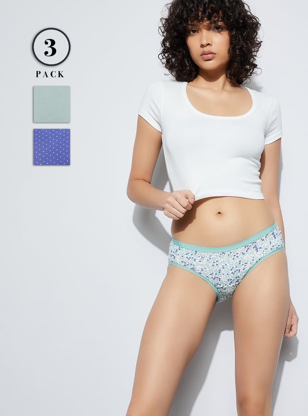 GINGER Assorted Hipster Panties - Pack of 3