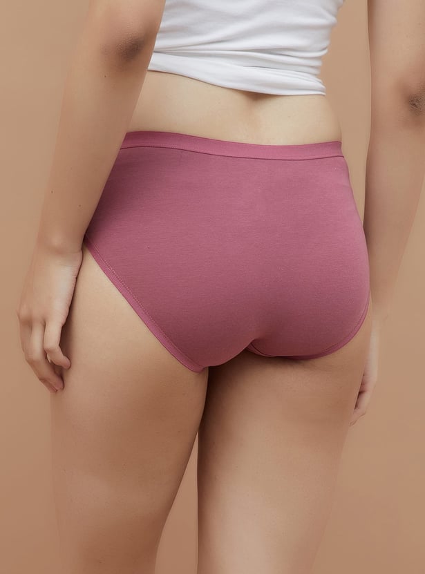GINGER Solid Hipster Panties - Pack of 3