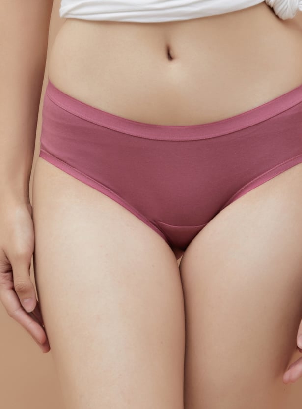 GINGER Solid Hipster Panties - Pack of 3