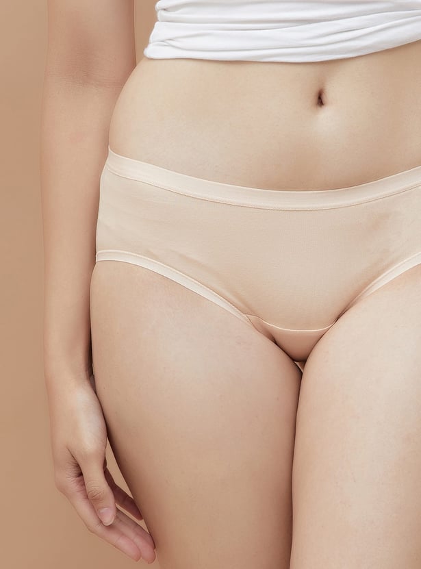GINGER Solid Hipster Panties - Pack of 3