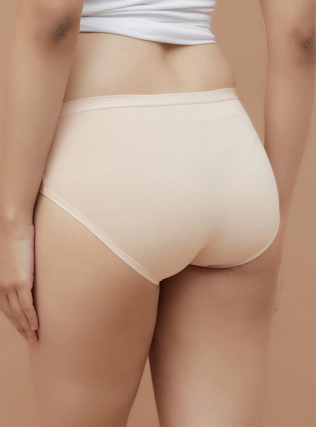 GINGER Solid Hipster Panties - Pack of 3