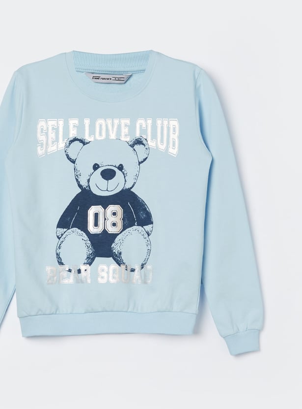 FAME FOREVER Girls Printed Sweatshirt
