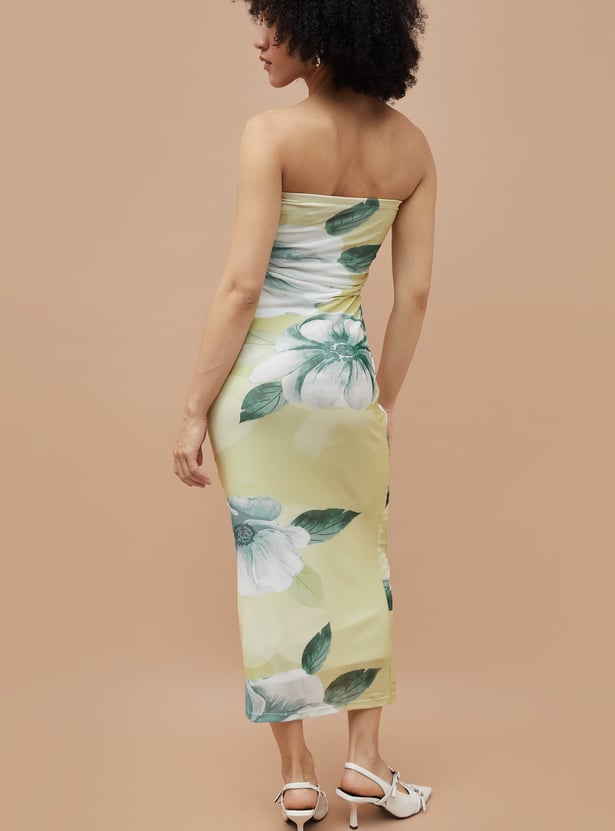 GINGER Floral Print Bodycon Dress