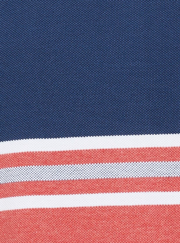 FAHRENHEIT Striped Polo T-shirt