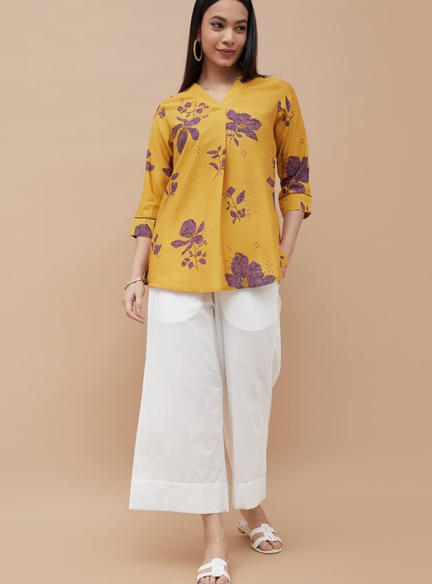 MELANGE Floral Print Tunic