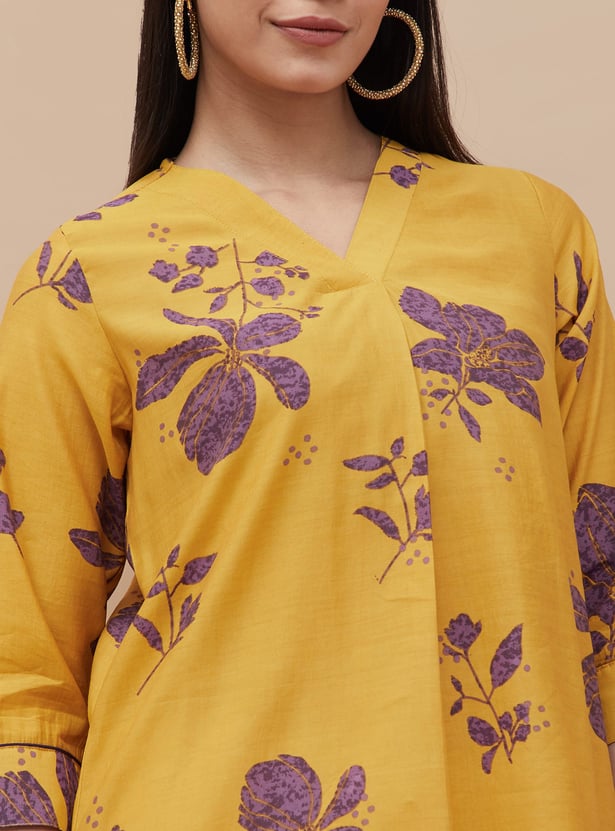 MELANGE Floral Print Tunic