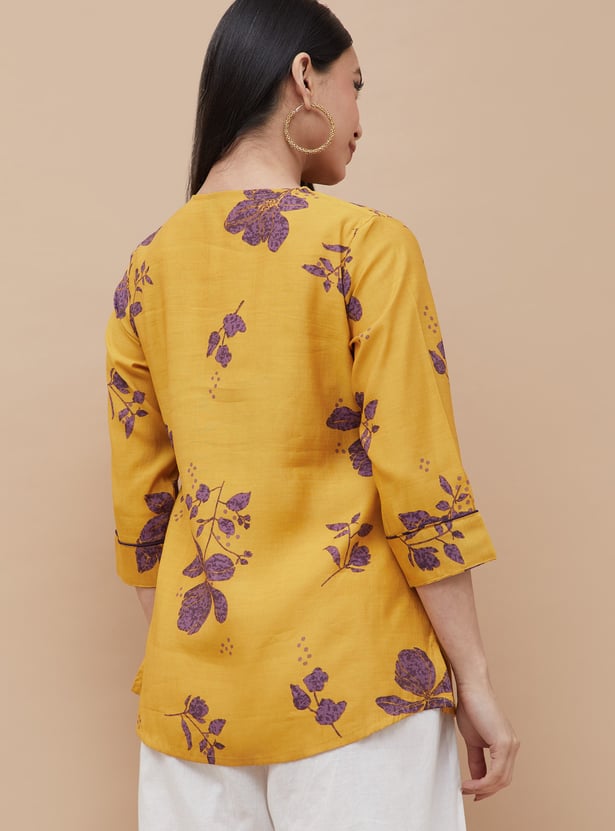 MELANGE Floral Print Tunic