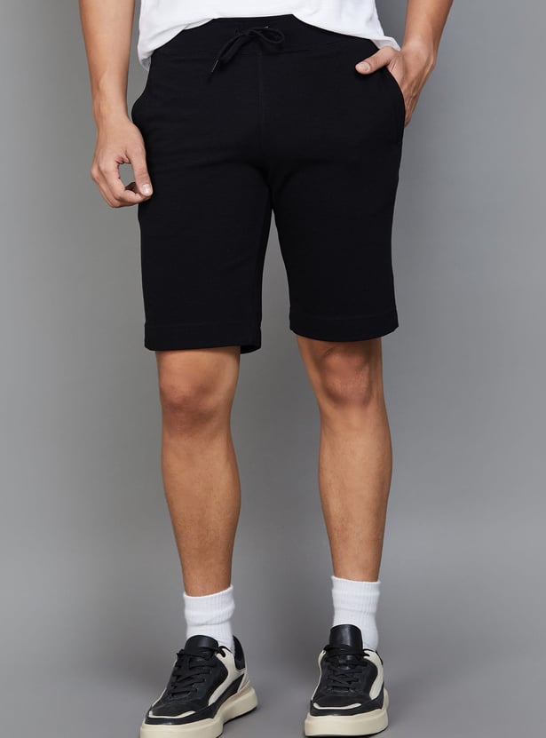 FAHRENHEIT Textured Shorts