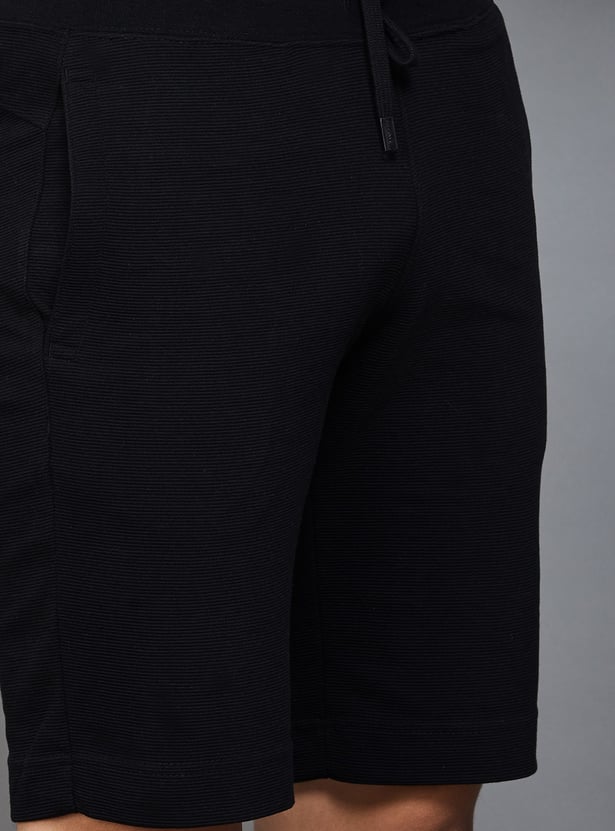 FAHRENHEIT Textured Shorts