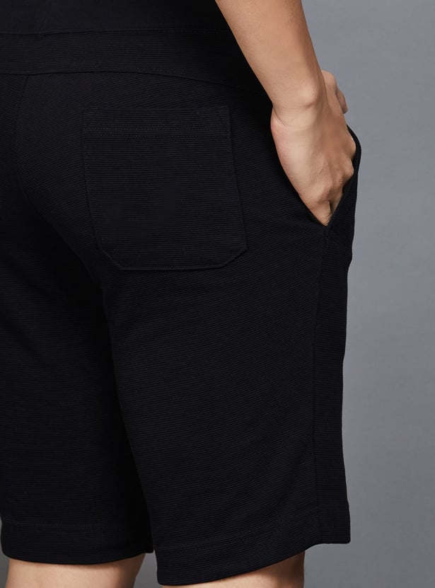 FAHRENHEIT Textured Shorts