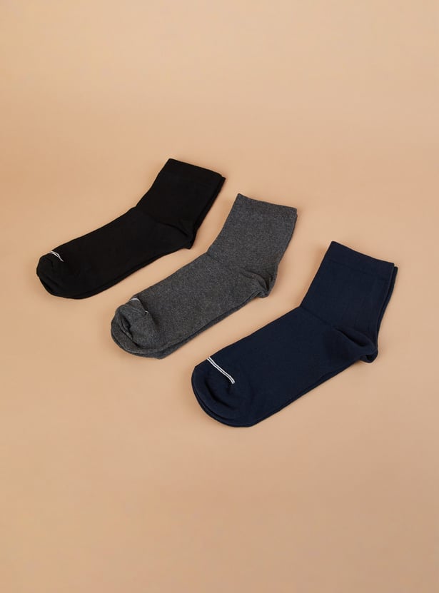 CODE Knitted Ankle Socks - Pack of 3