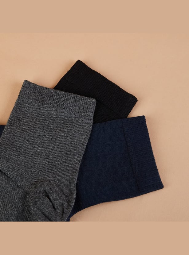 CODE Knitted Ankle Socks - Pack of 3