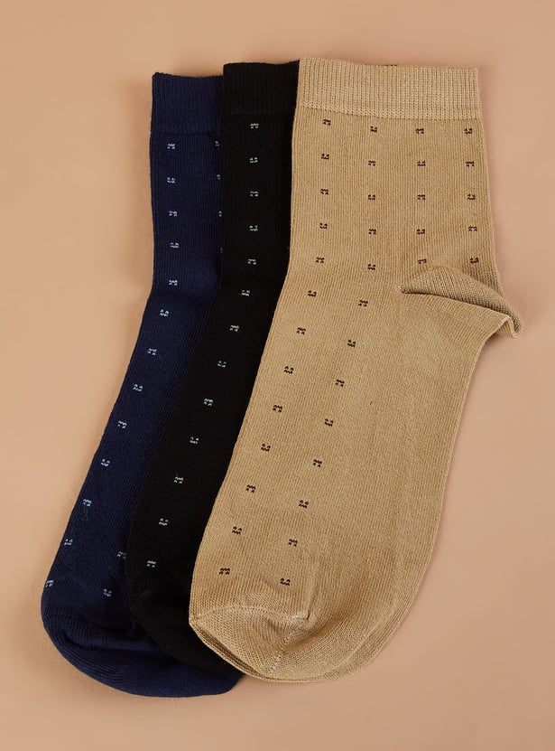 CODE Knitted Crew Length Socks - Pack of 3