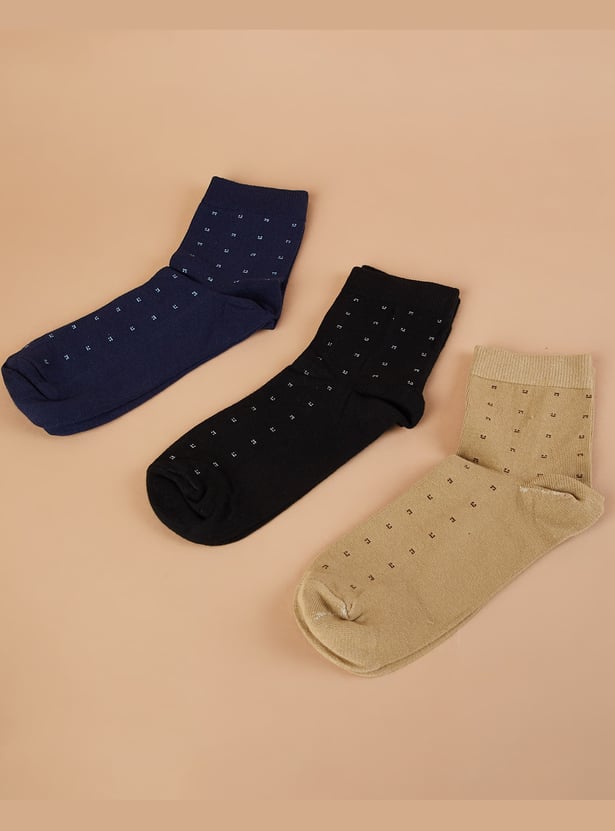 CODE Knitted Crew Length Socks - Pack of 3