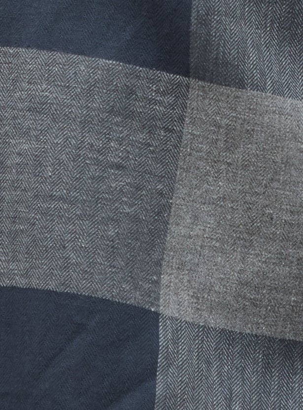 CODE Checked Regular Fit Smart Casual Shirt