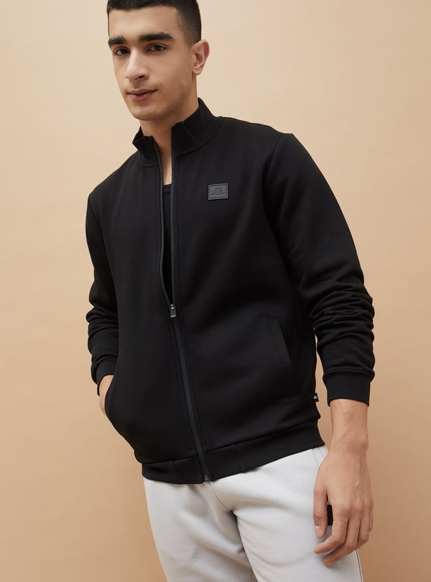 KAPPA Solid Mock Collar Sweatshirt