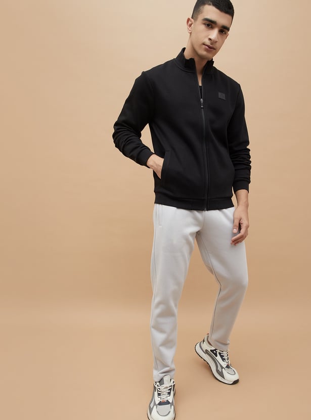 KAPPA Solid Mock Collar Sweatshirt