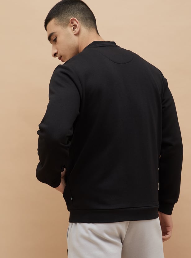 KAPPA Solid Mock Collar Sweatshirt