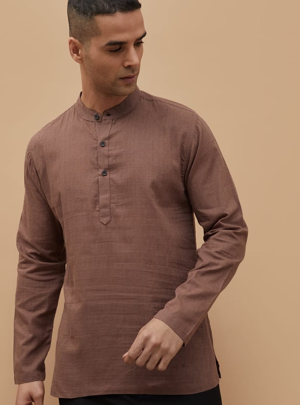 MELANGE Solid Short Kurta