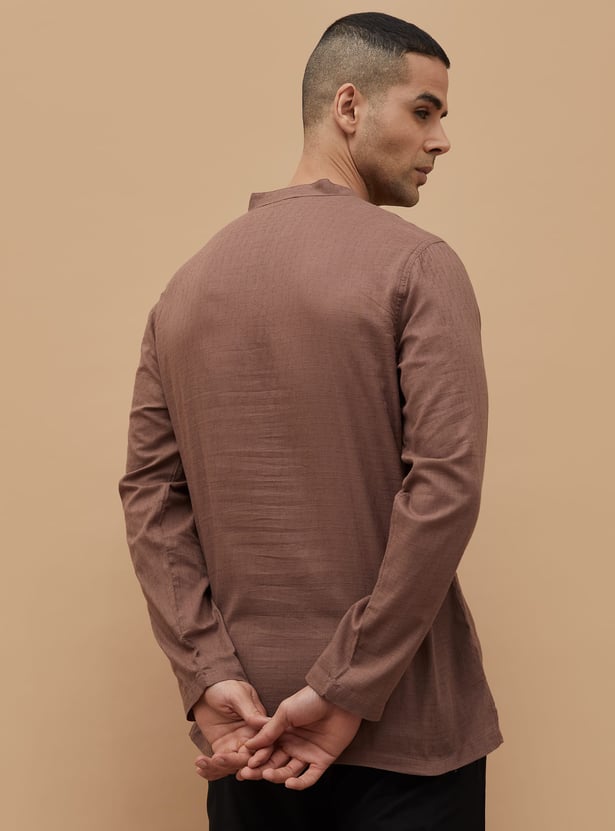 MELANGE Solid Short Kurta