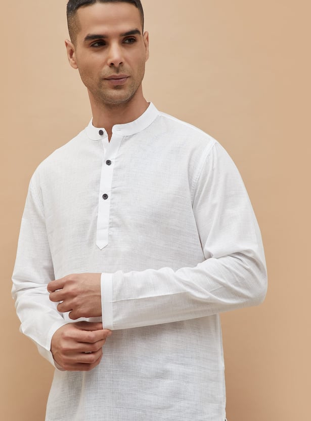 MELANGE Solid Short Kurta