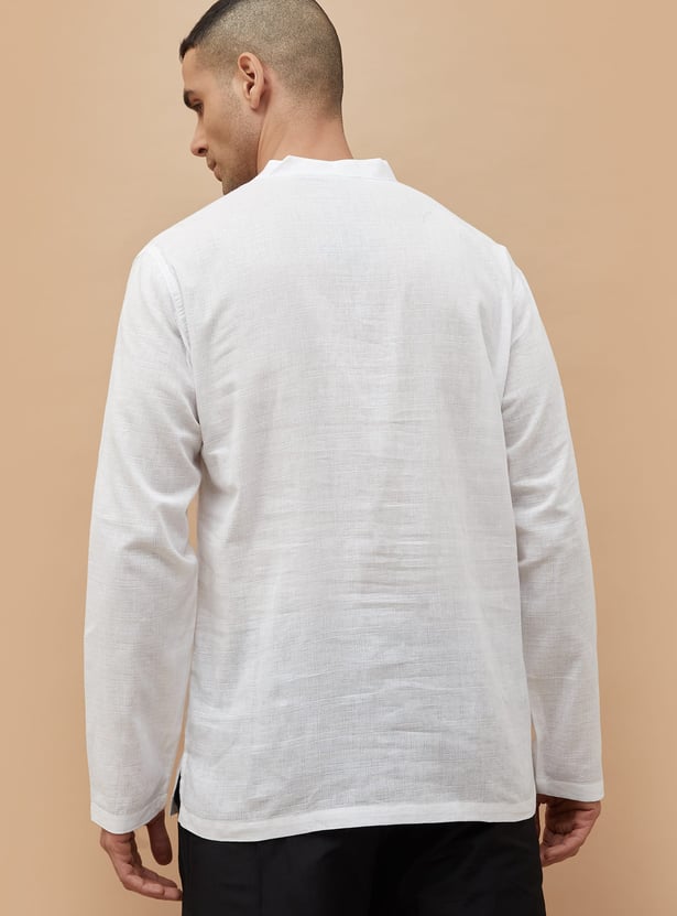 MELANGE Solid Short Kurta