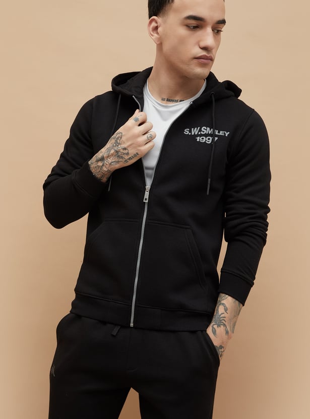 SW SMILEY Back Graphic Print Hoodie