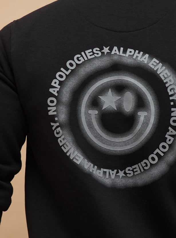 SW SMILEY Back Graphic Print Hoodie