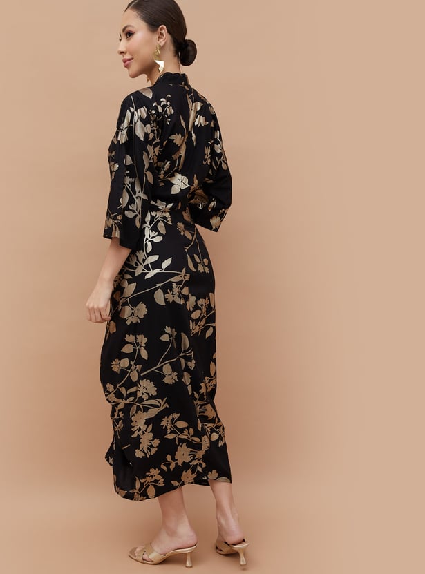 MELANGE Floral Print Sheath Dress