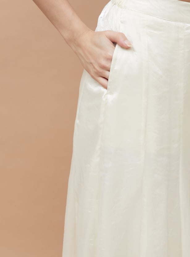 MELANGE Embroidered Co-Ord Set with Jacket