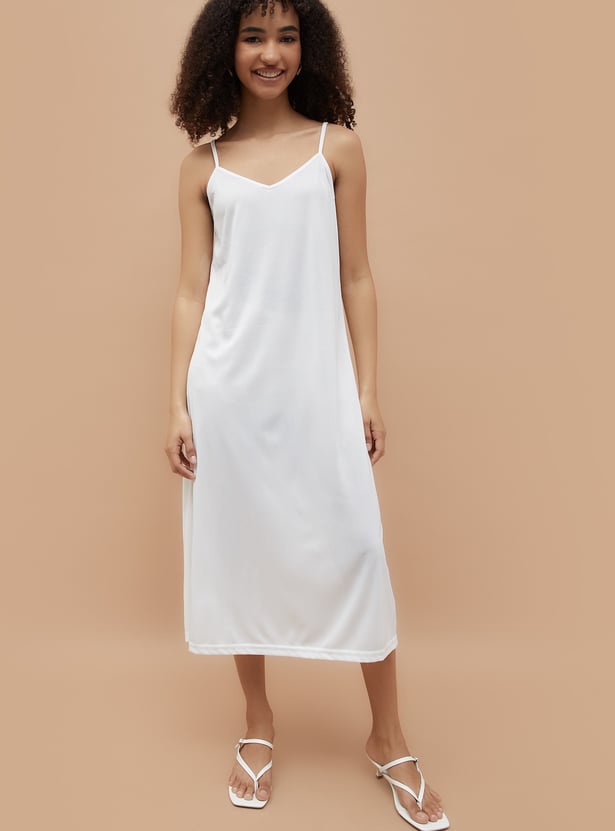 COLOUR ME Floral Print A-Line Dress with Cami