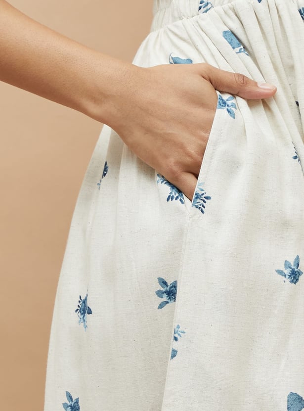 COLOUR ME Floral Print Maxi Dress