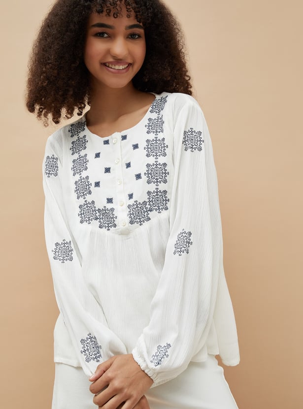 COLOUR ME Embroidered Tunic