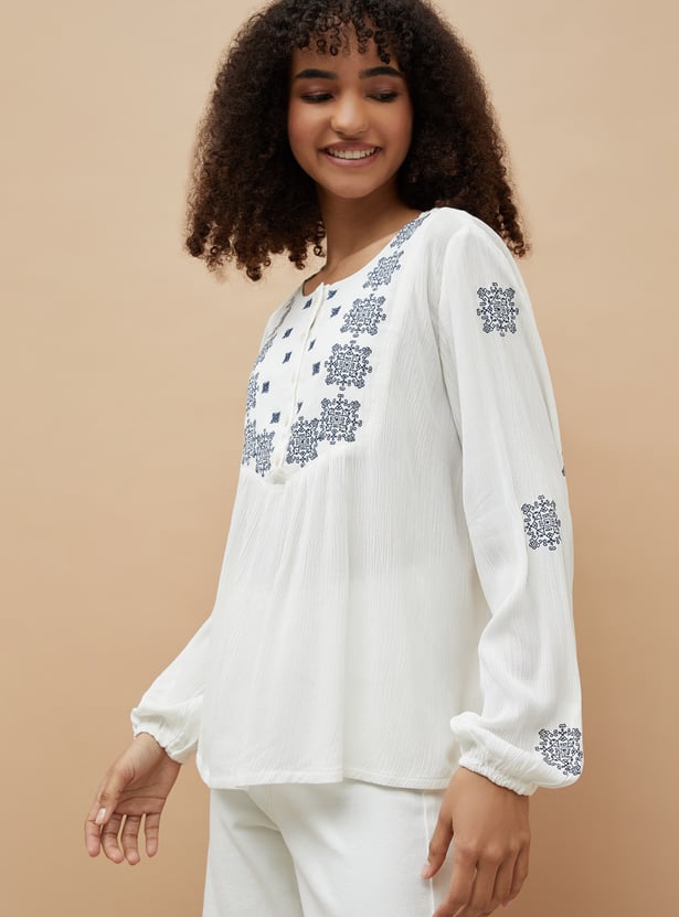 COLOUR ME Embroidered Tunic