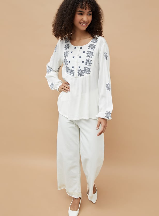 COLOUR ME Embroidered Tunic